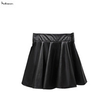 Faldas plisadas de Pu de cintura alta para mujer, nueva moda de gran oferta, 2017 2024 - compra barato