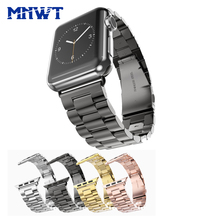 MNWT-pulsera de acero inoxidable de lujo para Apple Watch, correa de 42mm/38mm para iwatch Series 3/2/1, accesorios de moda 2024 - compra barato