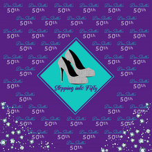 custom Diamond And Crystal Shoes Heels 50th Purple Cinderella backdrops High quality Computer print party background 2024 - buy cheap
