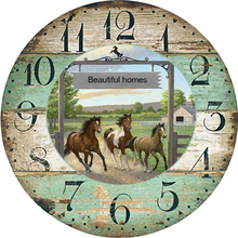 Diy 5d Diamond Painting wall clock Diamond cross stitch diamond embroidery animal Horse painting rhinestones mosaic kit foamiran 2024 - buy cheap