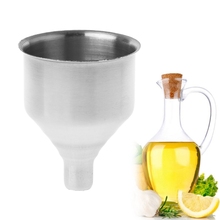 Small beautiful Stainless Steel Filling Small Bottles Flasks Kitchen Spices Liquid Funnel Refill 2024 - buy cheap
