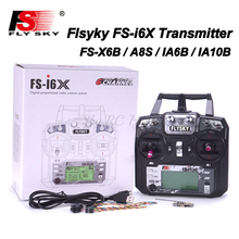 Flysky-transmisor RC FS-i6X FS I6X de 2,4 GHz, receptor de 10 canales con i-bus IA6B X6B A8S IA10B para RC Heli Quadcopter aeroplano Mode 2 2024 - compra barato