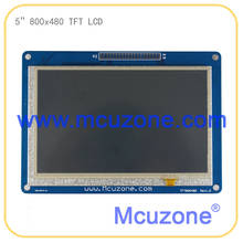 5" TFT LCD 800*480 with touchscreen, for ARM9 system N32926U1DN ATSAM9G45 ATSAMA5D31 ATSAMA5D34 NUC972DF62Y IMX287 2022 - купить недорого