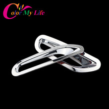 Color My Life Chrome Rear Fog Light Decoration Cover Fog Lamps Covers Sticker For Nissan Qashqai J11 2014 2015 2016 Accessories 2024 - buy cheap