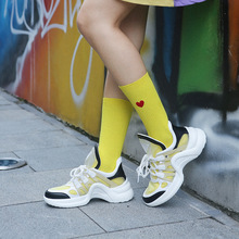 Peonfly meias femininas de algodão, meias com bordado e cores do arco-íris, confortável, de alta qualidade, outono 2024 - compre barato