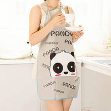 Women Cute Cartoon Waterproof Apron Kitchen Restaurant Cooking Bib Aprons 2024 - buy cheap