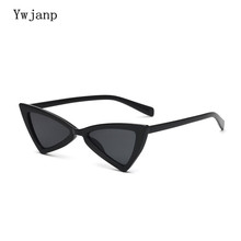 Ywjanp Moda Olho de Gato Óculos De Sol Das Mulheres Designer de Marca Retro Vintage óculos de Sol Feminino Moda Cateyes Sunglass Shades UV400 2024 - compre barato