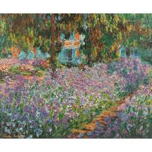 Handmade reprodução da pintura a óleo de Claude Monet Íris no Monets Jardim sala de estar decoração de Alta qualidade 2024 - compre barato