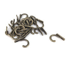 22*21*8mm 50PCS Small antique decorative single hook for clothes wall hanger Robe Coat Wall Hanging Hooks Bronze Tone 2024 - buy cheap