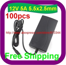 100 pcs 12V 5A 60W DC 5.5mm x 2.5mm Led Power Adapter for LCD Monitor For camera 2024 - buy cheap
