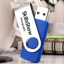 100PCS/Lot Swivel USB 2.0 4GB 8GB Flash Drive/Disk with Customized Logo Printing for Promotional Company Gifts 2024 - buy cheap
