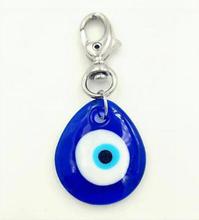 Lucky Evil Eye Turkish Greek Drop shape Blue Glass Amulet Charm   Keychains Car Amulet Decoration Turkey Kabbalah 2024 - buy cheap