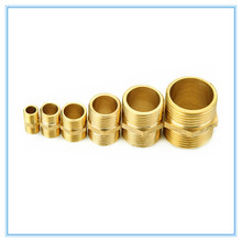 Brass Pipe Fitting Hex Nipple M/M 1/8" 1/4'' 3/8'' 1/2'' 3/4" Male Thread Coupler Connector Copper 2024 - buy cheap