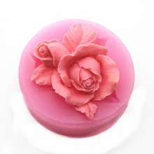 Herramientas de Decoración de Pastel de flor Rosa 3D molde de silicona Fondant regalo decoración de galletas de Chocolate jabón polímero arcilla moldes para hornear 2024 - compra barato
