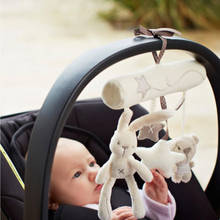 Cute Babys Newborn Toddler Rattles Plush Rabbit Stroller Music Hanging Bell Toy Doll Pendant 2024 - buy cheap