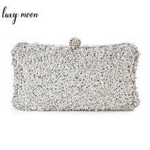 LUXY MOON-Bolsos de noche con cuentas para mujer, bolso de mano de fiesta, con cadenas, ZD877 2024 - compra barato