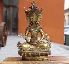 Тибетский буддизм, бронзовый, медный, четыре лица, ушниша, Виджая, Кван-Инь, статуя Будды 2024 - купить недорого
