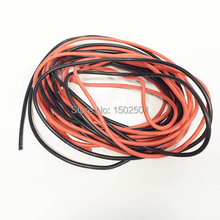 Cable de silicona de calibre 18 AWG cable de cobre trenzado Flexible 1 M rojo 1 M negro para RC 2024 - compra barato