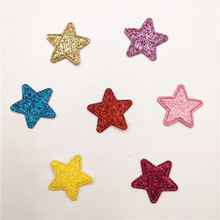 100Pcs Mixed Colors Glitter Star Felt Fabric Patch DIY Cloth Appliques/Craft Wedding decoration 2024 - buy cheap
