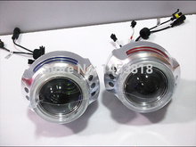 3.0HQL 4300K 6000K 8000K H7 HB3 9006 9005 H4 H1 CCFL Double Angel Eye HID  Lens Headlight Projector 3.0'' inch 2024 - buy cheap