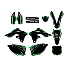 Новый стиль 0460 Power TEAM графика и фоны наклейки Наборы наклеек для Kawasaki KX250F KXF250 2013 2014 KXF 250 KX 250F 2024 - купить недорого