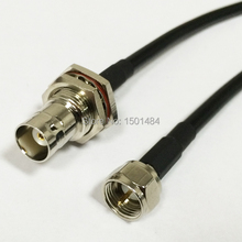 New BNC Female Jack  Connector Switch  F  Male Jack  Convertor RG58 Wholesale  Fast Ship 50CM 20"Adapter 2024 - buy cheap