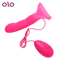 OLO Strap On Female Masturbation Finger Vibrator Sex Products G-spot Clitoris Stimulator Sex Toys for Women 7 Speed 2024 - buy cheap