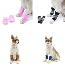 Soft Comfortable Pink Dog Leg Warmers Lace Dog Leggins Pet Sock Protective Joint Legging Dog Products Leopard Leg Cover Dog 2024 - buy cheap