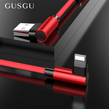 Gusgu10 cabo usb para iphone, carregador rápido, de 90 graus, adaptador de cabo usb para iphone x 8 7s 6 plus 6s 5 55 se ipad 2024 - compre barato