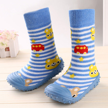 Newborn Anti Slip Baby Socks With Rubber Soles For Children Toddler Shoes First Walkers Cotton Baby Boy Girl Fashion Socks 2024 - buy cheap