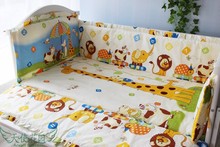 6PCS Baby Nursery Bedding Crib bedding set kit berço Bumpers Nursery Boy Cot set (bumpers+sheet+pillow cover) 2024 - buy cheap