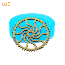 ST021U Steampunk Gear Cabochon Flexible Silicone Mold/Mould 24mm - Cake Decoration Bakeware Charms Molds Food Safe 2024 - buy cheap