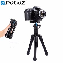 PULUZ-Mini trípode de bolsillo para cámara, soporte monopié con cabeza de bola de 360 grados, para videocámara Canon, Nikon, Sony, DSLR 2024 - compra barato