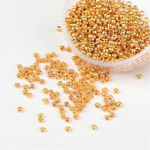 10000pcs Golden Color Barrel Brass Crimp Beads Metal Jewelry Findings , about 2mm in diameter, 1.2mm long, hole: 1.2mm 2024 - buy cheap