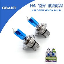 GRANT 1SET  H4 12V 60/55W Halogen Xenon Bulbs 6000K Bright White Car Headlight Replacement Lamps Automobiles Light Free shipping 2024 - buy cheap