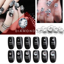 1440pcs Nail Art Rhinestones White Crystal Super Deal Shiny Non Hotfix Glass Rhinestones Clear Crystal For Nail Art Flatback 2024 - buy cheap