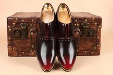 Туфли-оксфорды мужские без шнуровки, искусственная кожа, заостренный носок, Классическая деловая Свадебная обувь 2024 - купить недорого