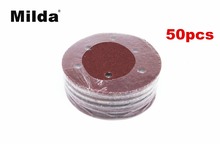 Milda-disco de lija redondo para lijadora, 50 y 5 pulgadas, 5 ", 125mm, hojas de arena, grano 40-800, disco de lijado de gancho y bucle 2024 - compra barato
