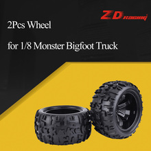 2Pcs ZD Racing 150mm Wheel Rim and Tires 17mm Hex Hub for 1/8  Monster Bigfoot Truck HSP Off Road HPI RC Car Accessories 2024 - buy cheap