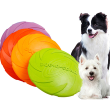 Borracha cão voando brinquedos para pequenos cães grandes pitbull filhote de cachorro discos de vôo interativos brinquedos para cães produtos de treinamento para animais de estimação suprimentos 2024 - compre barato
