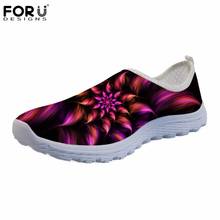 FORUDESIGNS Floral Style Women Shoes Unique 3D Flower Print Flats Women's Casual Sneakers Shoes Woman Slip-on Comfortable Mujer 2024 - buy cheap