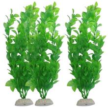 3PCS 10.6 Inch Green Artificial Plastic Water Plant Grass Fish Tank Aquarium Decoration Simulation Plants Water Weeds Ornament 2024 - buy cheap