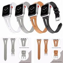 from factory Loop for Apple Watch Leather Band 40mm 44mm for iwatch 38mm 42mm Strap series 4 3 2 1series 5 2024 - buy cheap