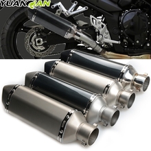 4Color 51MM Universal Modified Escape Moto Exhaust Motorcycle Scooter Dirt Bike Muffler Pipe FOR YAMAHA YZF600 R6 YZF1000 R1 CBR 2024 - buy cheap