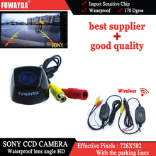 FUWAYDA Wireless FOR SONY CCD Car Rear View Reverse Mirror Image CAMERA for BMW X1/ BMW X3/ BMW X5/BMW X6 +Guide Line waterproof 2024 - buy cheap