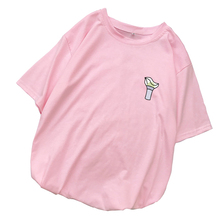 Женская футболка большого размера, Женская Корейская Футболка Kpop GOT7, летняя повседневная Уличная одежда с коротким рукавом, топы в стиле Харадзюку, женская футболка 2024 - купить недорого