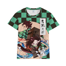 Camiseta de Anime Demon Slayer: Kimetsu no Yaiba, camisetas informales con estampado 3D de Kamado, Tanjirou, Nezu, Agatsuma, Zenitsu Tomioka 2024 - compra barato