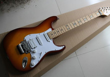 The electric guitar factory custom sun color Maple fingerboard, free shipping, customized 2024 - buy cheap