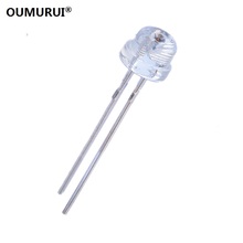 Refletor de led para perna curta f5, luz vermelha de alto brilho, 5mm, 0.06w, 2.0-2.2v, 20ma, 1000 peças, frete grátis