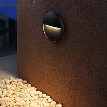 Ultrafino al aire libre 5W LED lámparas de pared impermeable moderna pared apliques de luces jardín patio arte decoración de aluminio iluminación 2024 - compra barato